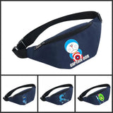 Waterproof Waist Bag Chest Handbag Unisex Fanny Pack For Doraemon
