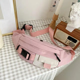 Canvas Waist Bag Functional Phone Pouch Fanny Pack