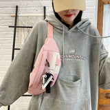 Canvas Waist Bag Functional Phone Pouch Fanny Pack