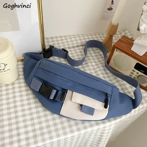 Canvas Waist Bag Functional Phone Pouch Fanny Pack