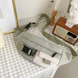 Canvas Waist Bag Functional Phone Pouch Fanny Pack