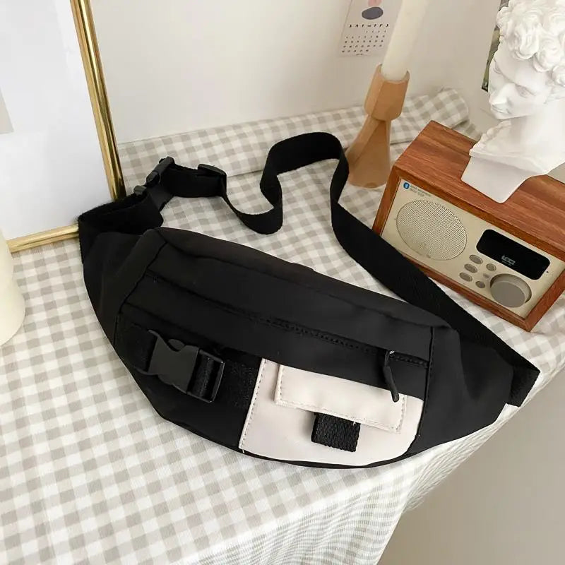 Canvas Waist Bag Functional Phone Pouch Fanny Pack