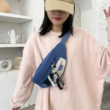 Canvas Waist Bag Functional Phone Pouch Fanny Pack