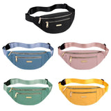 Canvas Leisure Waist Bag Shoulder Crossbody Chest Bags for Women