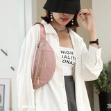 Canvas Leisure Waist Bag Shoulder Crossbody Chest Bags for Women