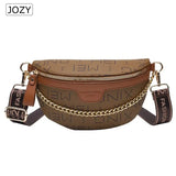 Women's Leather Chest Bag Fanny Pack Phone Purse