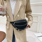 Women's Solid Fanny Pack Crossbody Chest Bag