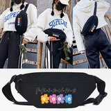 Horror Mask Print Chest Bag Travel Fanny Pack Unisex Crossbody Purse