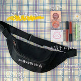 Waist Bags Letter-printed All-match Canvas Students Fanny Packs Casual