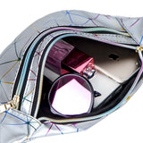 Geometric Waist Pack Laser Chest Phone Pouch Sport Purse Pocket