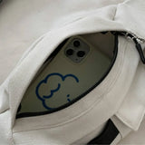 Canvas Fanny Pack Women Harajuku All-match Handbags Daily Ulzzang