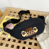 Men's Cartoon Print Crossbody Bag Gym Sports Organizer