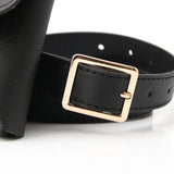 Women's Adjustable PU Leather Waist Bag Phone Key Storage Crossbody Bag