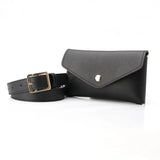 Women's Adjustable PU Leather Waist Bag Phone Key Storage Crossbody Bag
