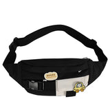 Canvas Waist Bag for Women Solid Fanny Pack Chest Bag Gift /WS
