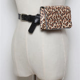 Animal Print Waist Pack Snake Skin Waist Belt High Female Purse T