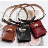 Animal Print Crocodile Pattern Waist Bag for Women