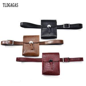 Animal Print Women Waist Pack Pu Leahter Waist Bag