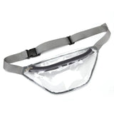 Holographic Waist Bag Pink Silver Fanny Pack PVC Waist Packs