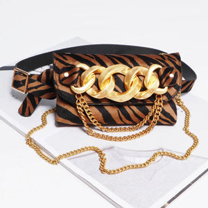 Women Waist Bag Small Phone Pouch Fanny Pack Chain Mini Crossbody Purse