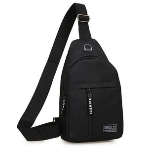 Canvas Chest Bag Small Crossbody Streetwear Fanny Pack Hip Hop Belt