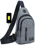 Canvas Chest Bag Small Crossbody Streetwear Fanny Pack Hip Hop Belt