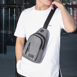Canvas Chest Pack for Men Women Crossbody Bags Hip Hop Streetwear Bag