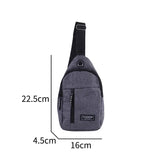 Canvas Waist Chest Bag Crossbody Hip Hop Streetwear Fanny Pack