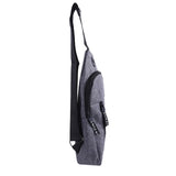 Canvas Chest Bag Small Crossbody Hip Hop Streetwear Fanny Pack Multi