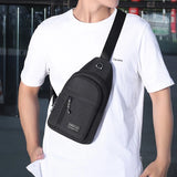 Canvas Chest Pack for Men Women Crossbody Bags Hip Hop Streetwear Bag
