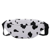 Fashionable Milk Cow Pattern Women Handbags Canvas Harajuku Casual