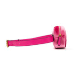 Women Leather Velvet Waist Fanny Pack Zipper Waist Bag Travel Wallet