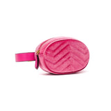 Women Leather Velvet Waist Fanny Pack Zipper Waist Bag Travel Wallet