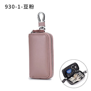 Men's Leather Key Bag Cowhide Wallet Key Pouch
