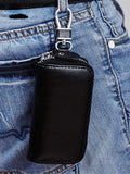 Men's Leather Key Bag Cowhide Wallet Key Pouch