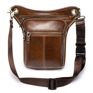 Leather Waist Pack Bag Men Casual Fanny Pack