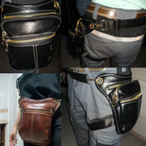 Leather Waist Pack Bag Men Casual Fanny Pack