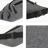 Canvas Waist Pack Bags Functional Hip Fanny Pouch Handbags