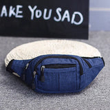 Canvas Waist Pack Bags Functional Hip Fanny Pouch Handbags