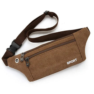 Canvas Waist Pack Bag for Women Fanny Pack Casual Chest Bag