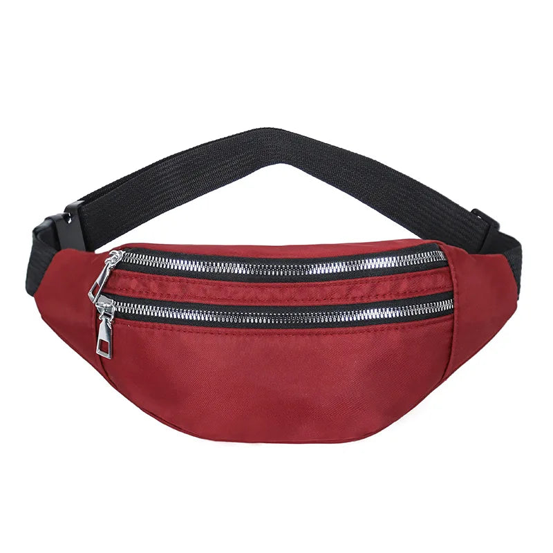 Nylon Fanny Pack Women's Waist Bag Chest Pouch Travel Hip Sport Purse