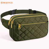 Women's Rhombus Waist Pack Bag - Travel Hip Pouch