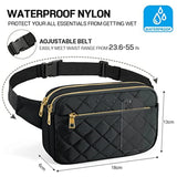 Women's Rhombus Waist Pack Bag - Travel Hip Pouch