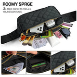 Women's Rhombus Waist Pack Bag - Travel Hip Pouch