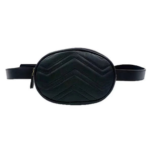 Women's Waist Pack Fanny Pack PU Leather Belt Bag Crossbody Chest Pack