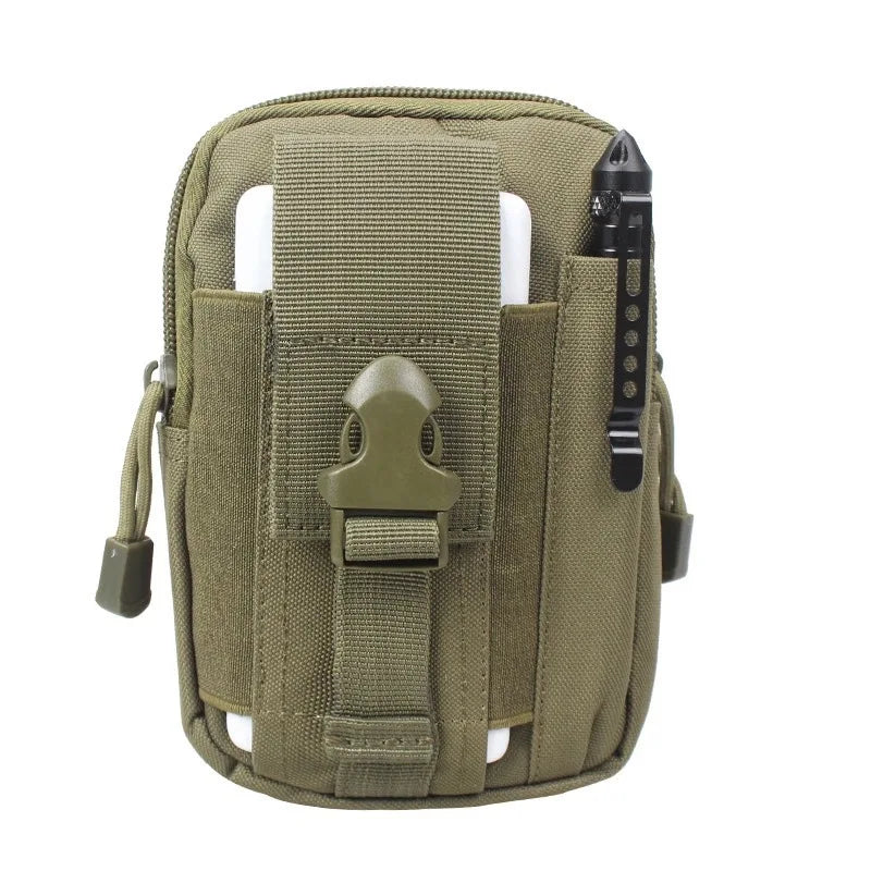 Men's Waist Pack Casual Travel Purse Waterproof Zipper Bag
