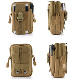 Men's Waist Pack Casual Travel Purse Waterproof Zipper Bag
