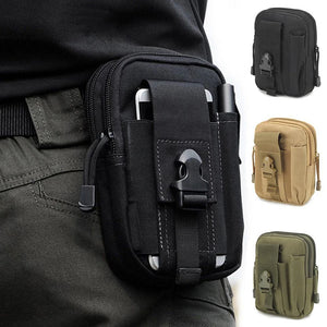 Men's Waist Pack Travel Purse Waterproof Belt Zipper Tactical Fanny Pack