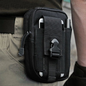 Men's Waist Pack Travel Purse Waterproof Belt Zipper Sport Bag