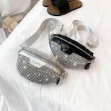 Crystal Waist Bag Punk Chest Bag Bum Pouch